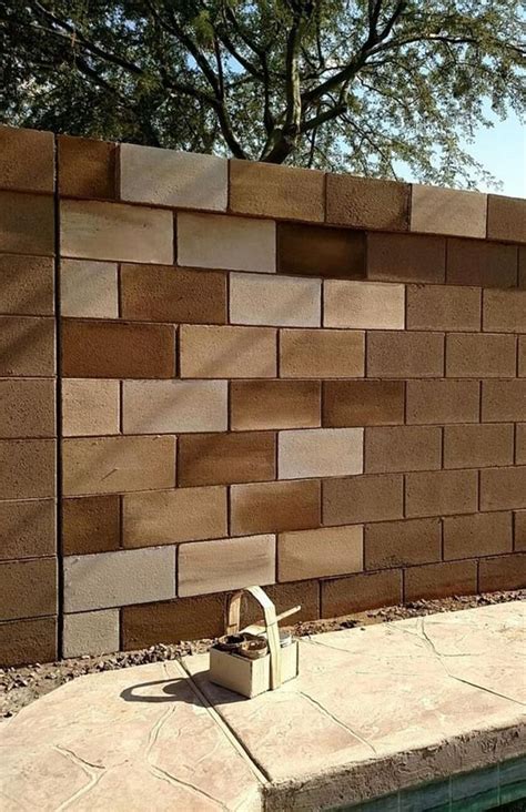 Enhance a fence wall in blocks